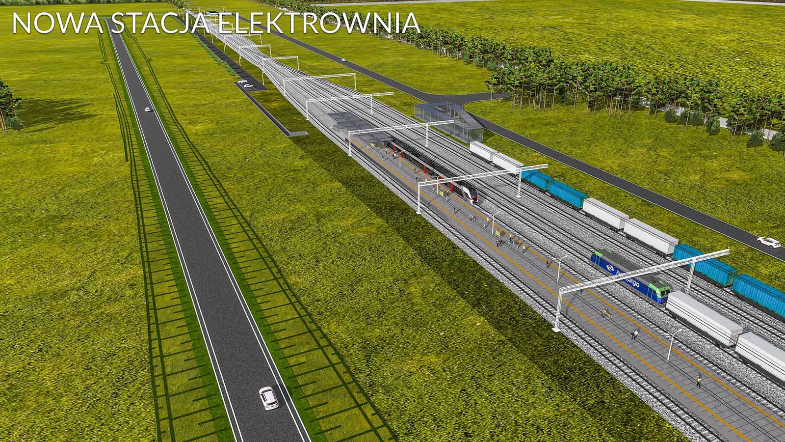 Nowe stacje na liniach do elektrowni atomowej